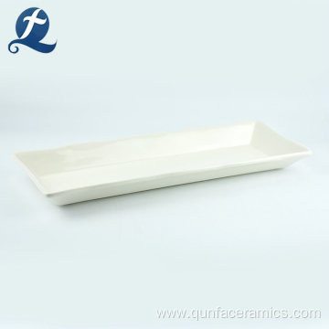 Wholesale White Ceramic Plate With Iron Bracket